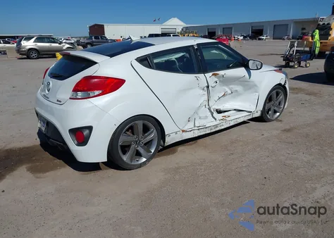 2013 Hyundai Veloster Turbo W/Blue from USA, damaged, VIN KMHTC6AE0DU144563